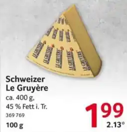 Selgros Schweizer Le Gruyère Angebot