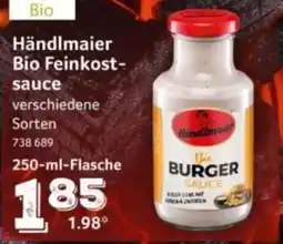 Selgros Händlmaier Bio Burger Sauce Angebot