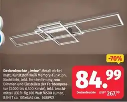 Segmüller Deckenleuchte "Irvine" Angebot