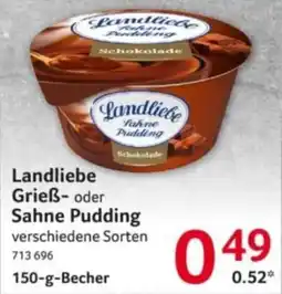 Selgros Landliebe Grieß- oder Sahne Pudding Angebot