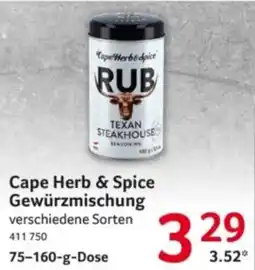 Selgros Cape Herb & Spice Gewürzmischung Angebot