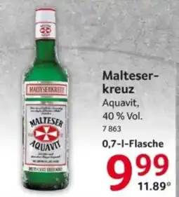 Selgros Malteserkreuz Aquavit Angebot