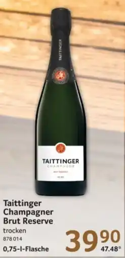 Selgros Taittinger Champagner Brut Reserve Angebot