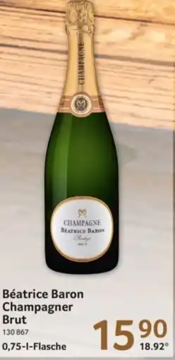 Selgros Béatrice Baron Champagner Brut Angebot