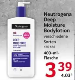 Selgros Neutrogena Deep Moisture Bodylotion Angebot