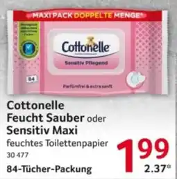 Selgros Cottonelle Feucht Sauber oder Sensitiv Maxi feuchtes Toilettenpapier Angebot