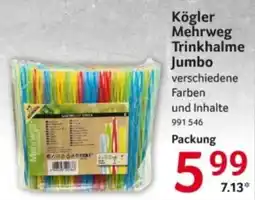 Selgros Kögler Mehrweg Trinkhalme Jumbo Angebot