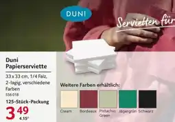 Selgros Duni Papierserviette Angebot