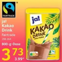 Selgros ja! Kakao Drink Angebot