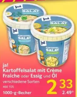 Selgros ja! Kartoffelsalat mit Crème Angebot