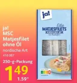 Selgros ja! MSC Matjesfilet Angebot
