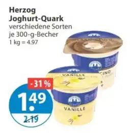 V Markt Herzog Joghurt-Quark Angebot