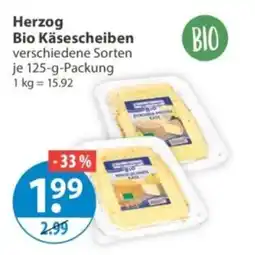 V Markt Herzog Bio Käsescheiben Angebot