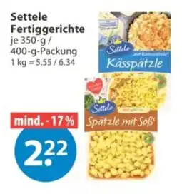 V Markt Settele Spätzle mit Soß Angebot