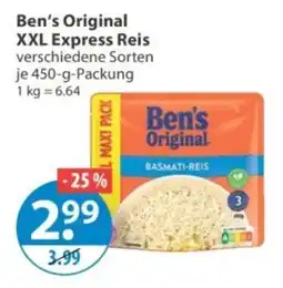 V Markt Ben's Original XXL Express Reis Angebot