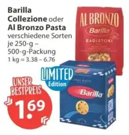 V Markt Barilla Collezione oder Al Bronzo Pasta Angebot