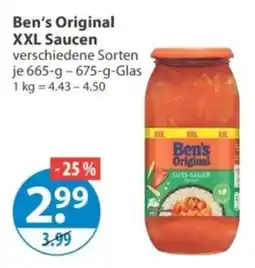 V Markt Ben's Original XXL Saucen Angebot