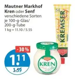 V Markt Mautner Markhof Kren oder Senf Angebot