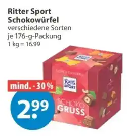 V Markt Ritter Sport Schokowürfel Angebot