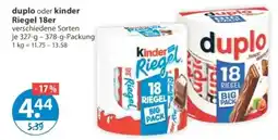 V Markt duplo oder kinder Riegel Angebot