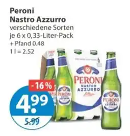 V Markt Peroni Nastro Azzurro Angebot