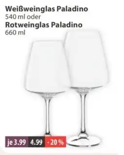 V Markt Weißweinglas Paladino Rotweinglas Paladino Angebot