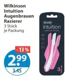 V Markt Wilkinson Intuition Augenbrauen Rasierer Angebot