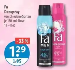 V Markt Fa Deospray Angebot