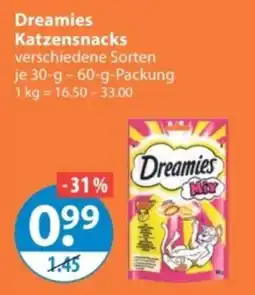 V Markt Dreamies Katzensnacks Angebot