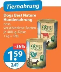 V Markt Dogs Best Nature Hundenahrung Angebot
