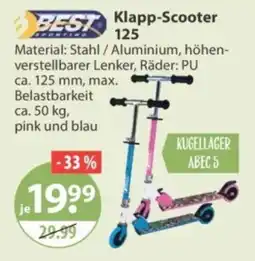V Markt BEST SPORTING Klapp-Scooter 125 Angebot
