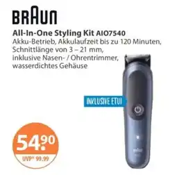 V Markt BRAUN All-In-One Styling Kit AIO7540 Angebot