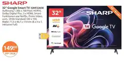 V Markt SHARP 32" Google Smart TV 32HF2265E Angebot