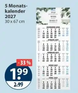 V Markt 5 Monatskalender 2027 Angebot