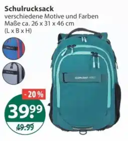 V Markt Schulrucksack ELEPHANT HERO Angebot
