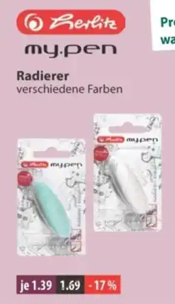 V Markt Berlitz my.pen Radierer Angebot