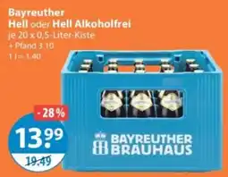 V Markt Bayreuther Hell oder Hell Alkoholfrei Angebot