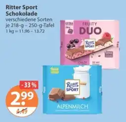V Markt Ritter Sport Schokolade Angebot