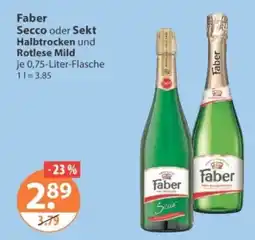 V Markt Faber Secco oder Sekt Angebot