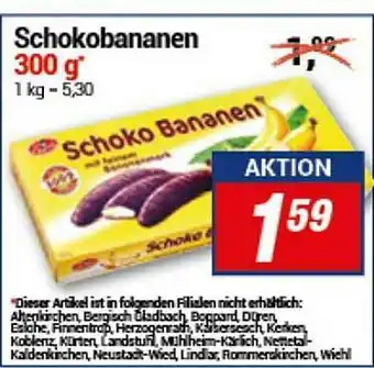 CENTERSHOP Schokobananen Angebot