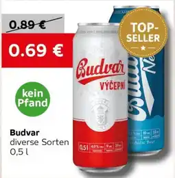 VELTA Free Shop Budvar diverse Sorten Angebot