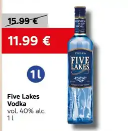 VELTA Free Shop Five Lakes Vodka Angebot