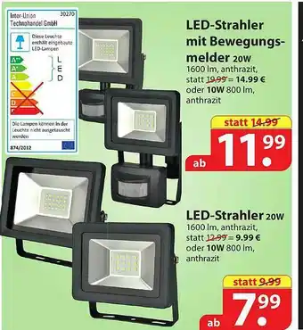 Famila Nord Ost Led-strahler Mit Bewegungs-melder Led-strahler Angebot