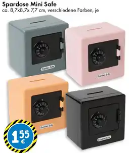 TEDi Spardose Mini Safe Angebot