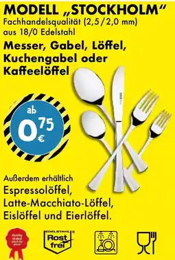TEDi Messer, Gabel, Löffel, Kuchengabel oder Kaffeelöffel Angebot