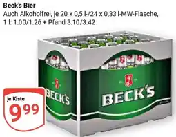 Globus Beck's Bier Angebot