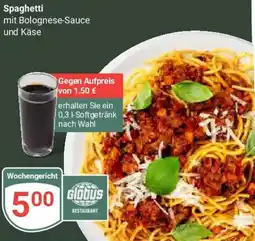 Globus Spaghetti mit Bolognese-Sauce und Käse Angebot