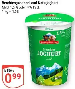 Globus Berchtesgadener Land Naturjoghurt Angebot