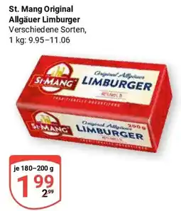 Globus St. Mang Original Allgäuer Limburger Angebot