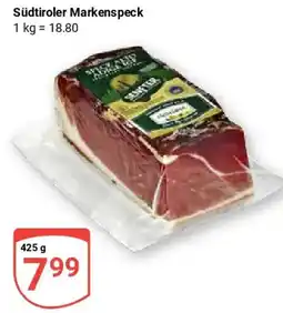Globus Südtiroler Markenspeck Angebot